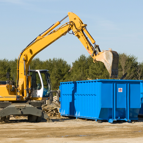 can i choose the location where the residential dumpster will be placed in Orchard Hills